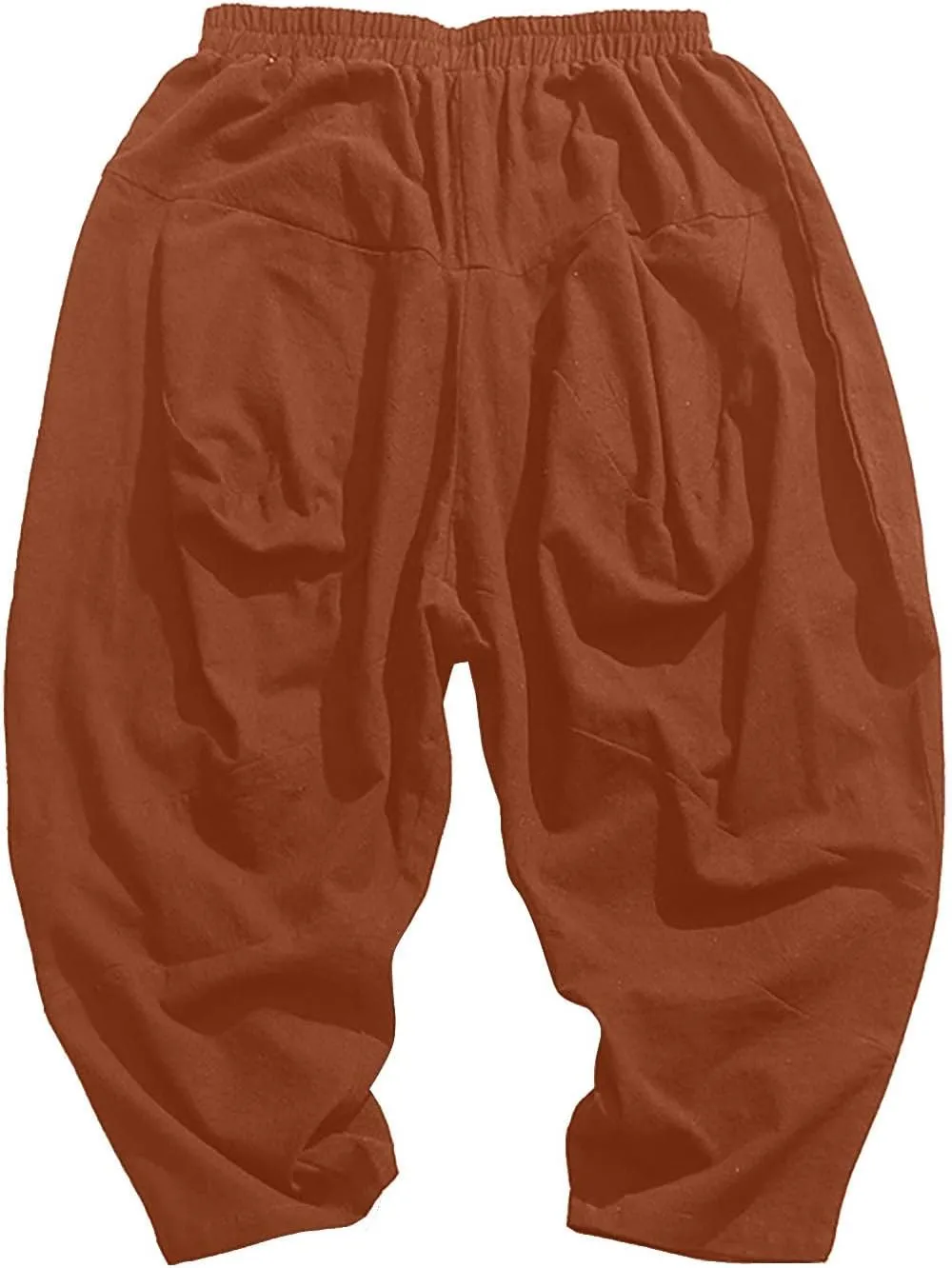 FZVYD Trousers for Men Mens Casual Elastic Drawstring Cargo Pants Lightweight Relaxed Fit Cotton Workout Sweatpants 2023