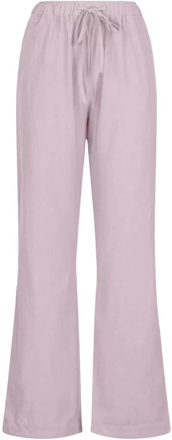 Gauze Pants for Women Casual Summer Casual Summer Wide Leg Boho Beach Pants Relaxed Loose Fit Elastic Lightweight Trousers
