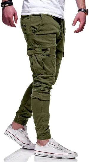 GIERIDUC Men's Twill Relaxed Fit Cargo Pant Wide Leg Tracksuit Bottoms Mens Fashion Dress Pants Black and White Leggings