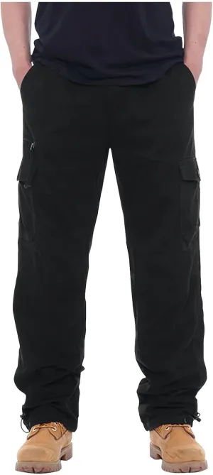 GOFULY Mens Cargo Pants Casual with Pockets Relaxed Fit Pants Ripstop Stretch Sweatpants Outdoor Baggy Pants Men Lightweight