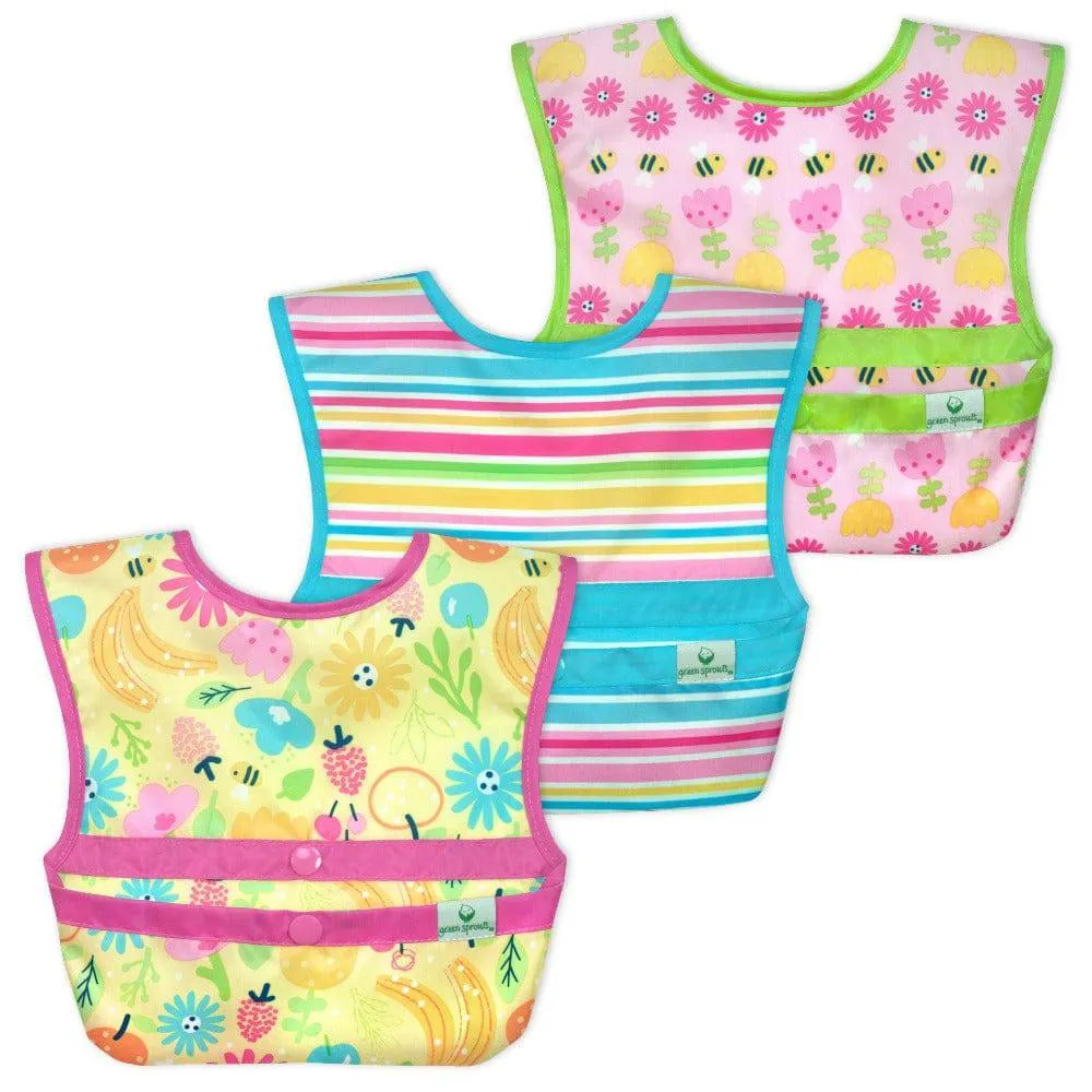 Green Sprouts | Bibs Snap & Go Easy Wear  (3 pack)