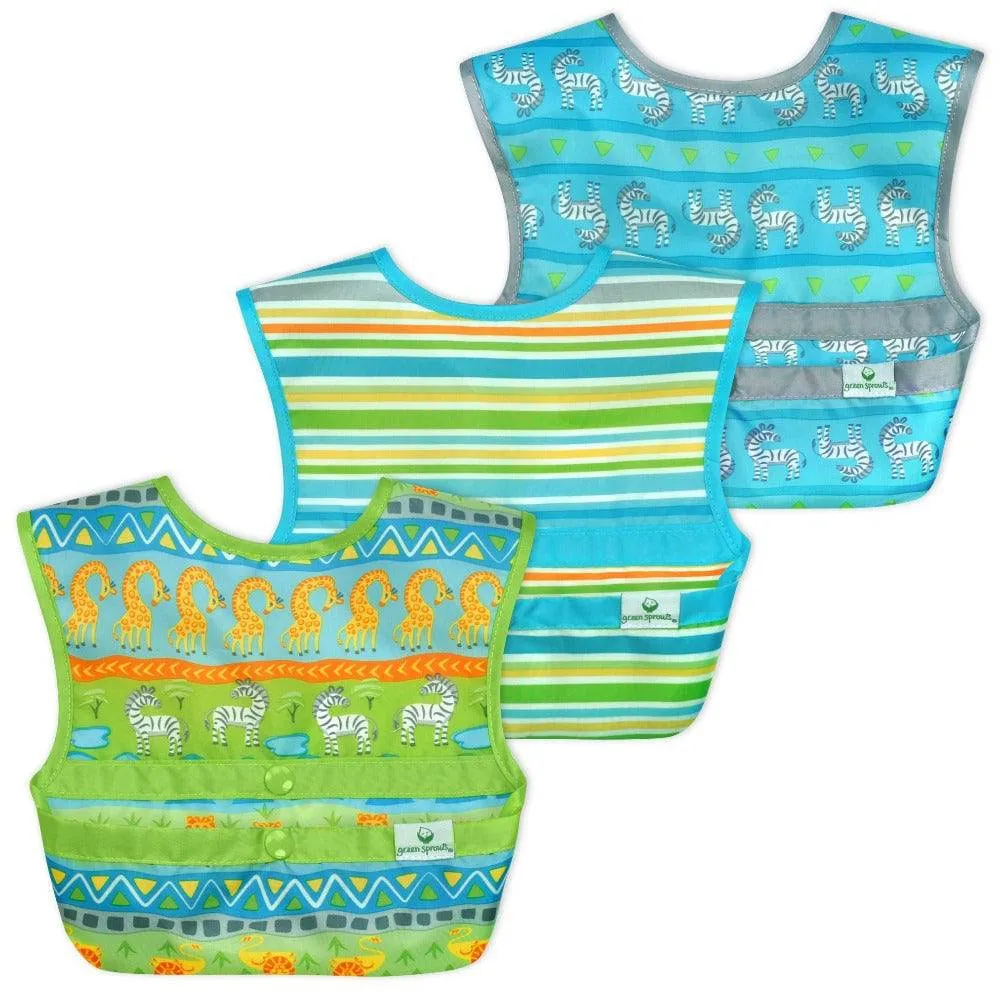 Green Sprouts | Bibs Snap & Go Easy Wear  (3 pack)