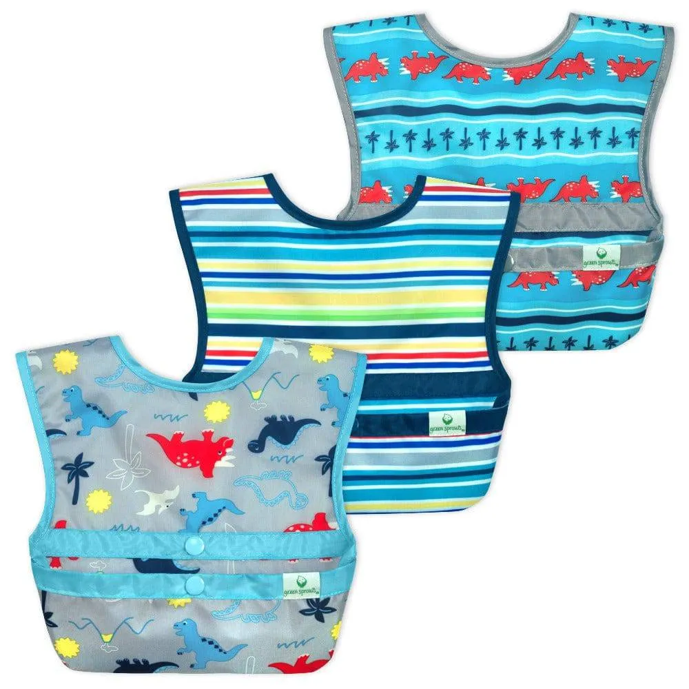 Green Sprouts | Bibs Snap & Go Easy Wear  (3 pack)