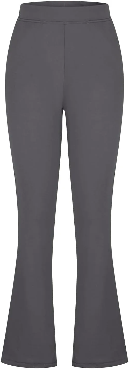 High Waisted Dress Pants for Women Stretchy Straight Leg Pant Work Trouser Business Office Casual Slacks with Pockets