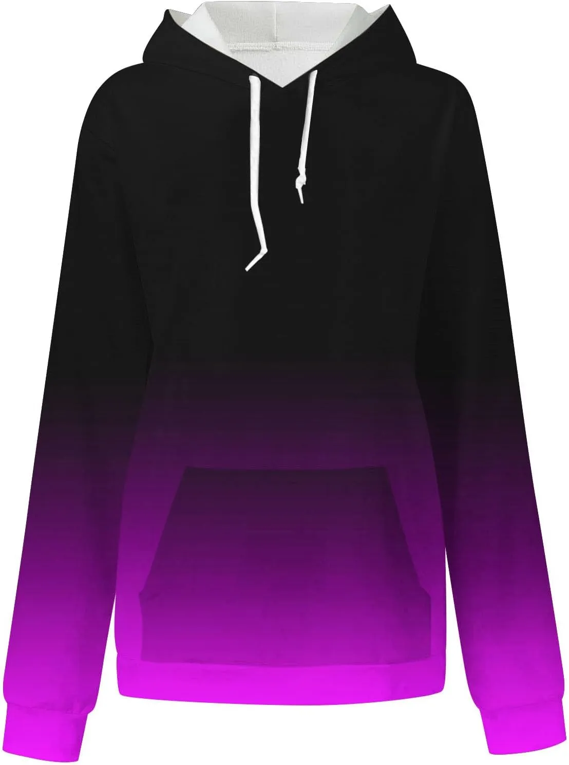Hoodies for Women Casual Crewneck Oversized Pullover Sweaters Comfy Fall Fashion Outfits Clothes with Pocket