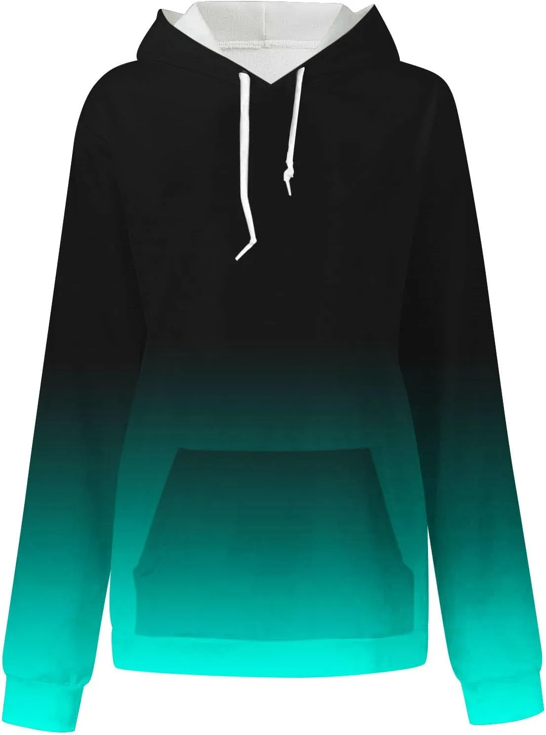 Hoodies for Women Casual Crewneck Oversized Pullover Sweaters Comfy Fall Fashion Outfits Clothes with Pocket