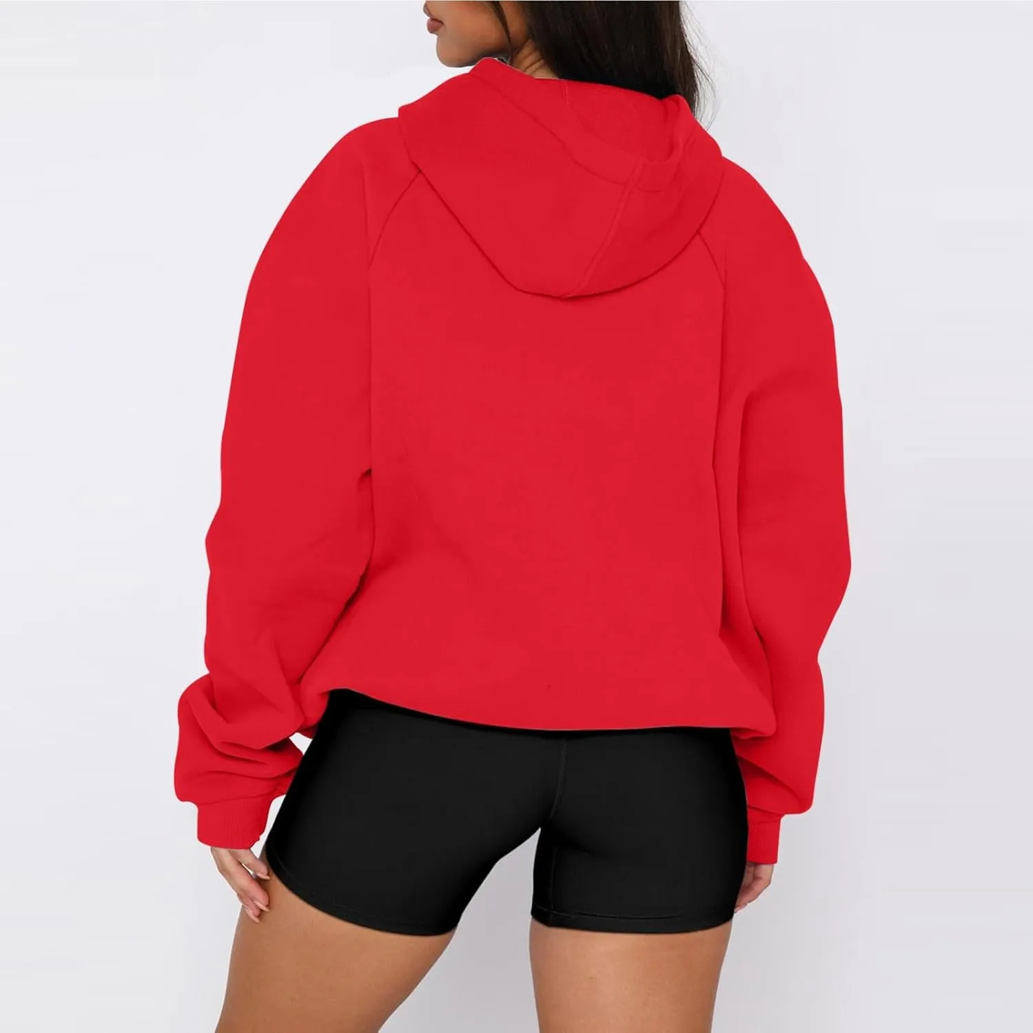 Hoodies for Women Comfy Fleece Oversized Sweatshirt Lightweight Drawstring Pullover Sweaters Cute Hoodie with Pocket