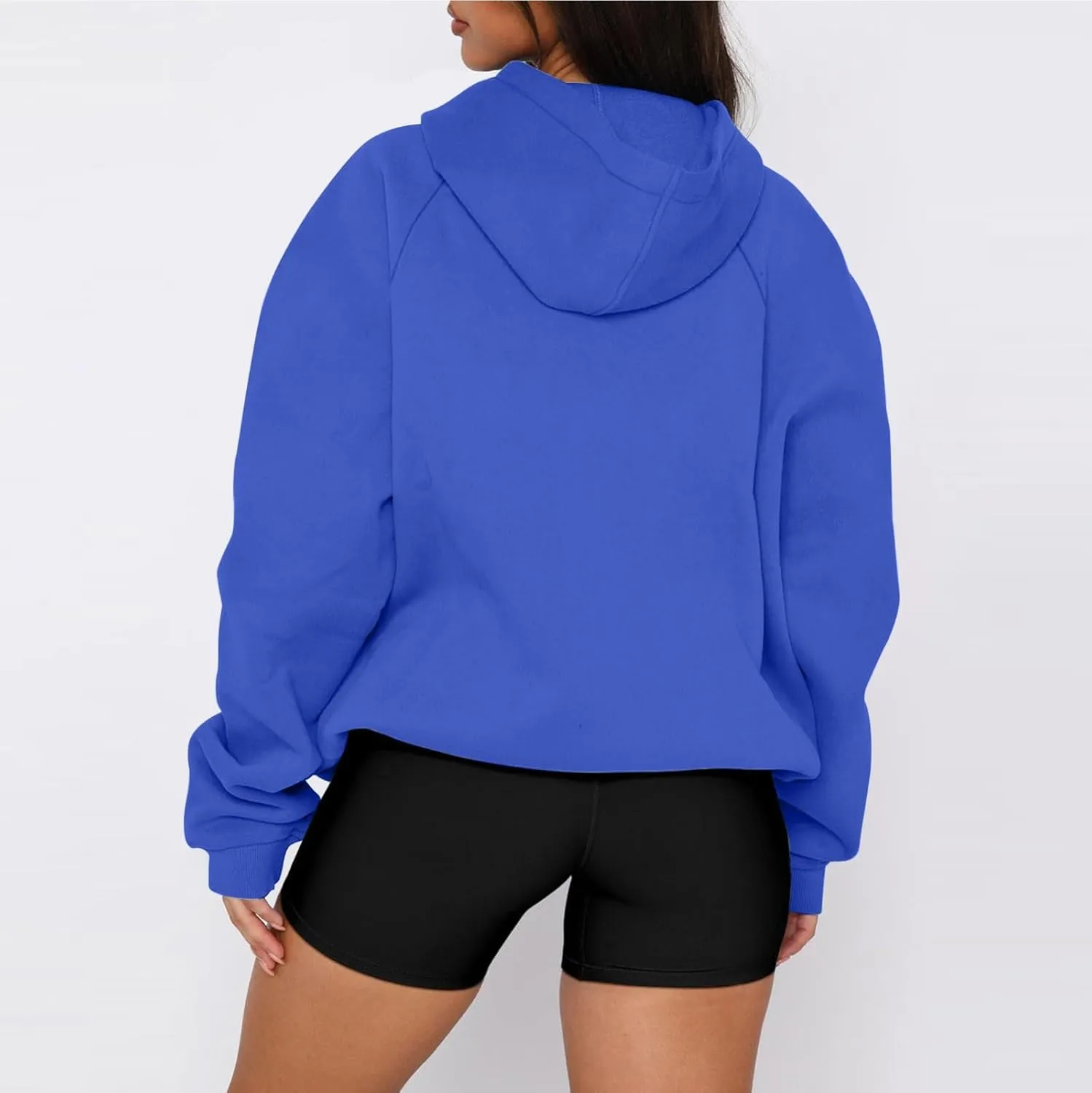 Hoodies for Women Comfy Fleece Oversized Sweatshirt Lightweight Drawstring Pullover Sweaters Cute Hoodie with Pocket