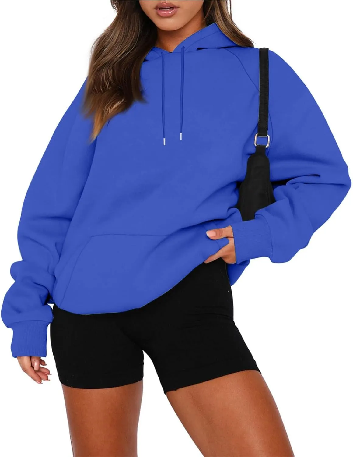 Hoodies for Women Comfy Fleece Oversized Sweatshirt Lightweight Drawstring Pullover Sweaters Cute Hoodie with Pocket