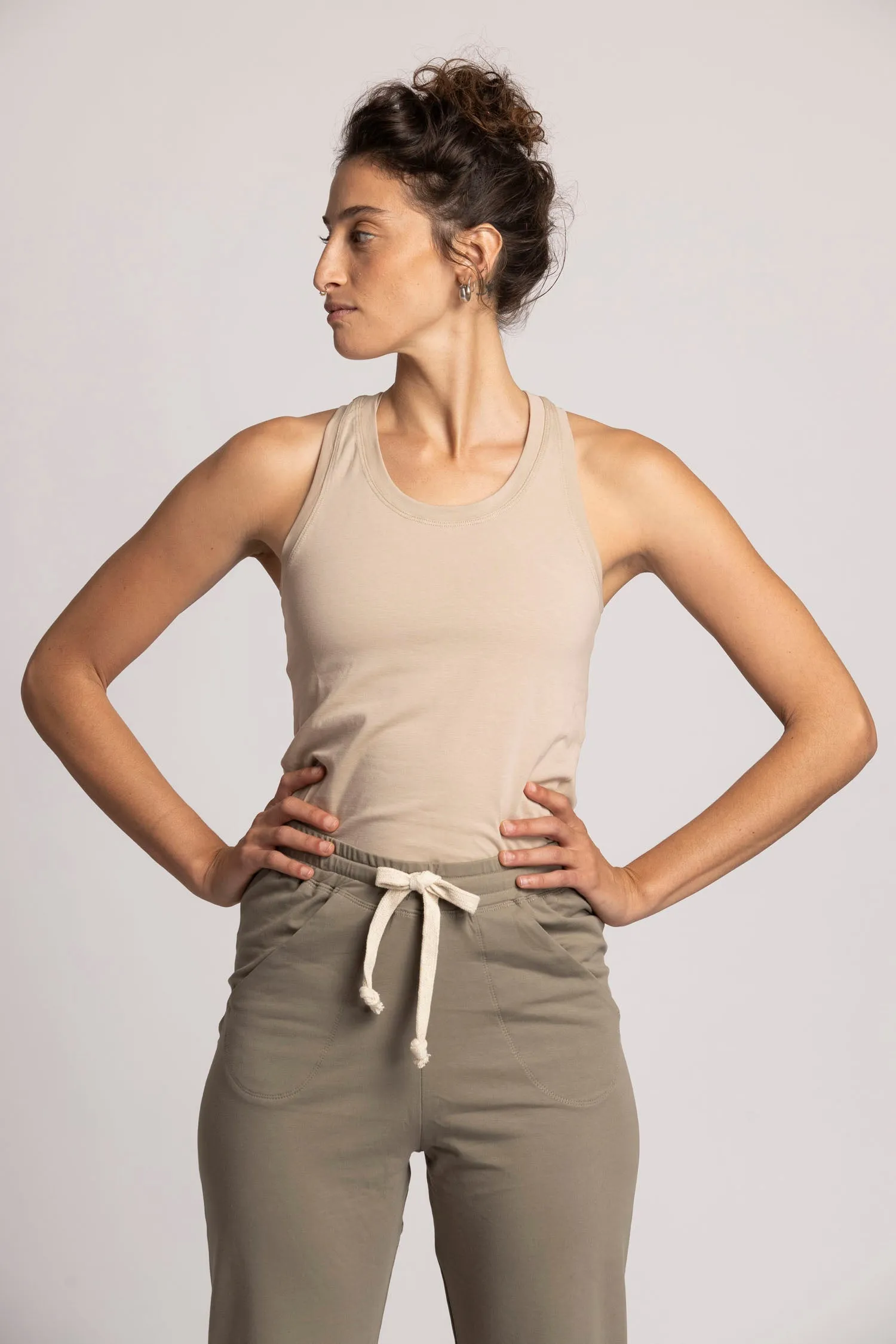 I'mPerfect Organic Cotton Racer Tank Top 35%off