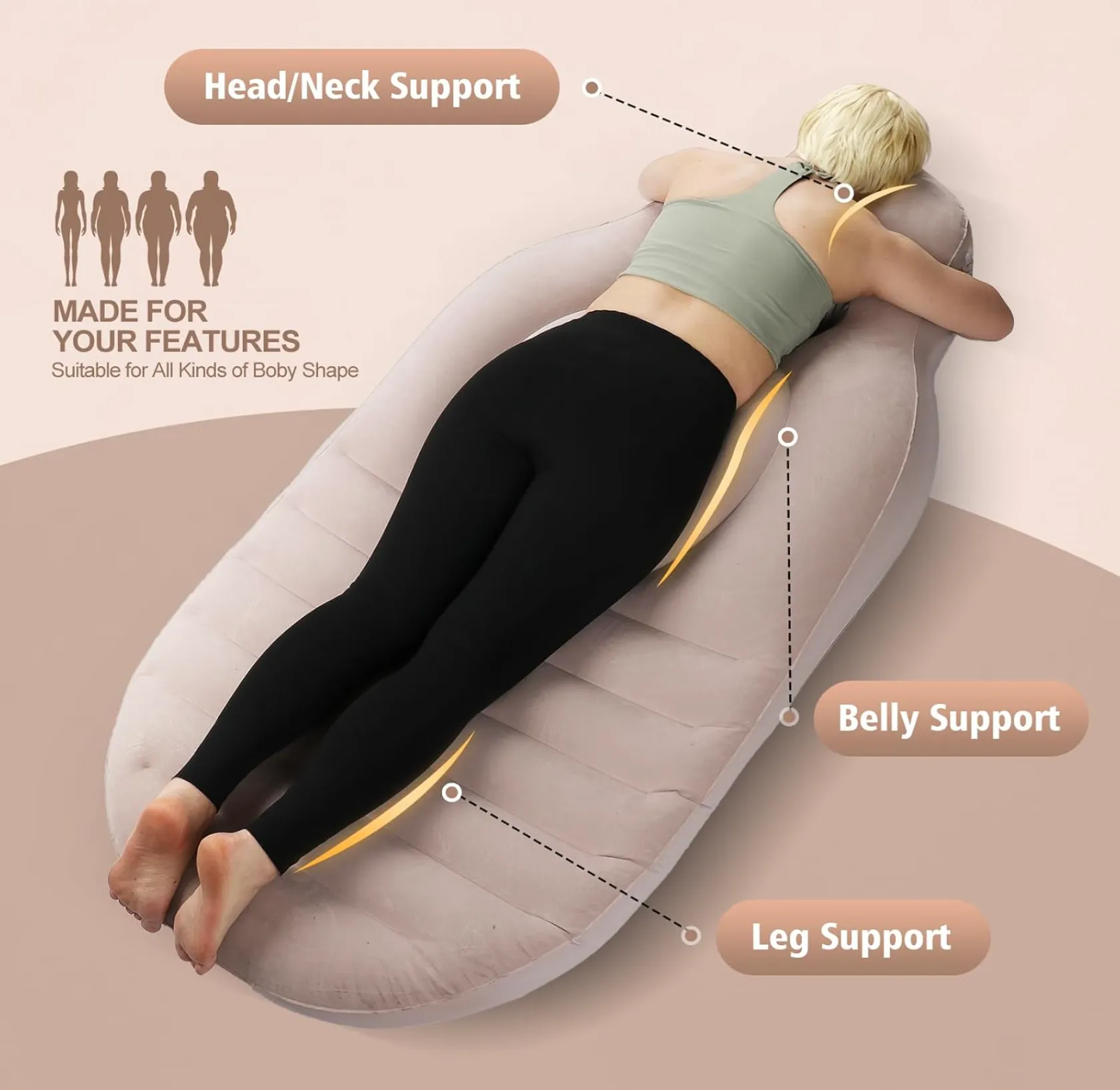 Inflatable Pregnancy Pillow