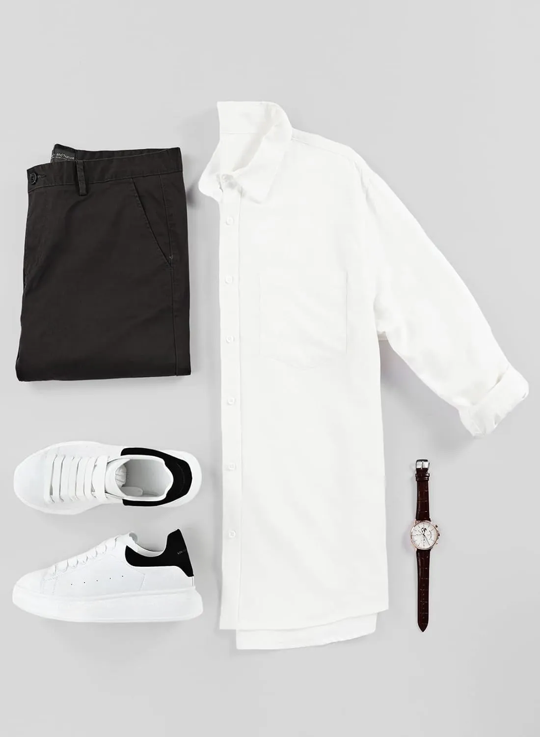 JMIERR Mens Cotton Linen Casual Stylish Button Down Shirt Long Sleeve Dress Shirts