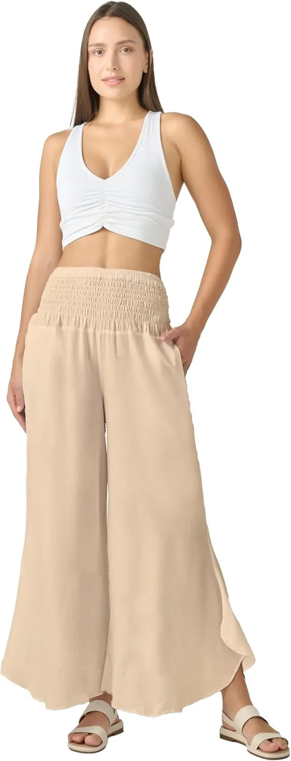 Joob Joob Flowy Women's Palazzo Pants - Wide Leg Summer Boho Harem Pants with Pockets