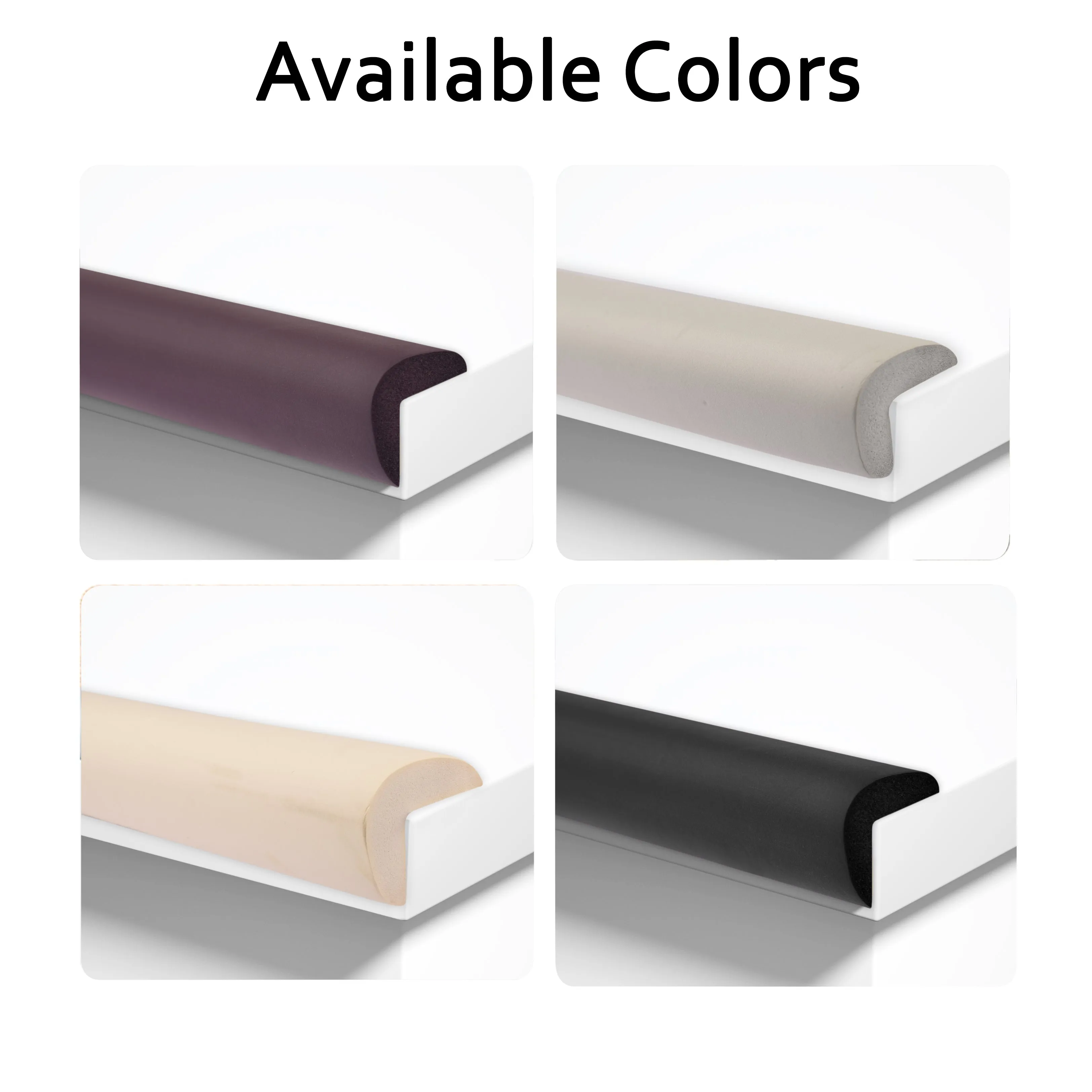 Kiddery Baby Proofing Kit | Edge Corner Guards | Black