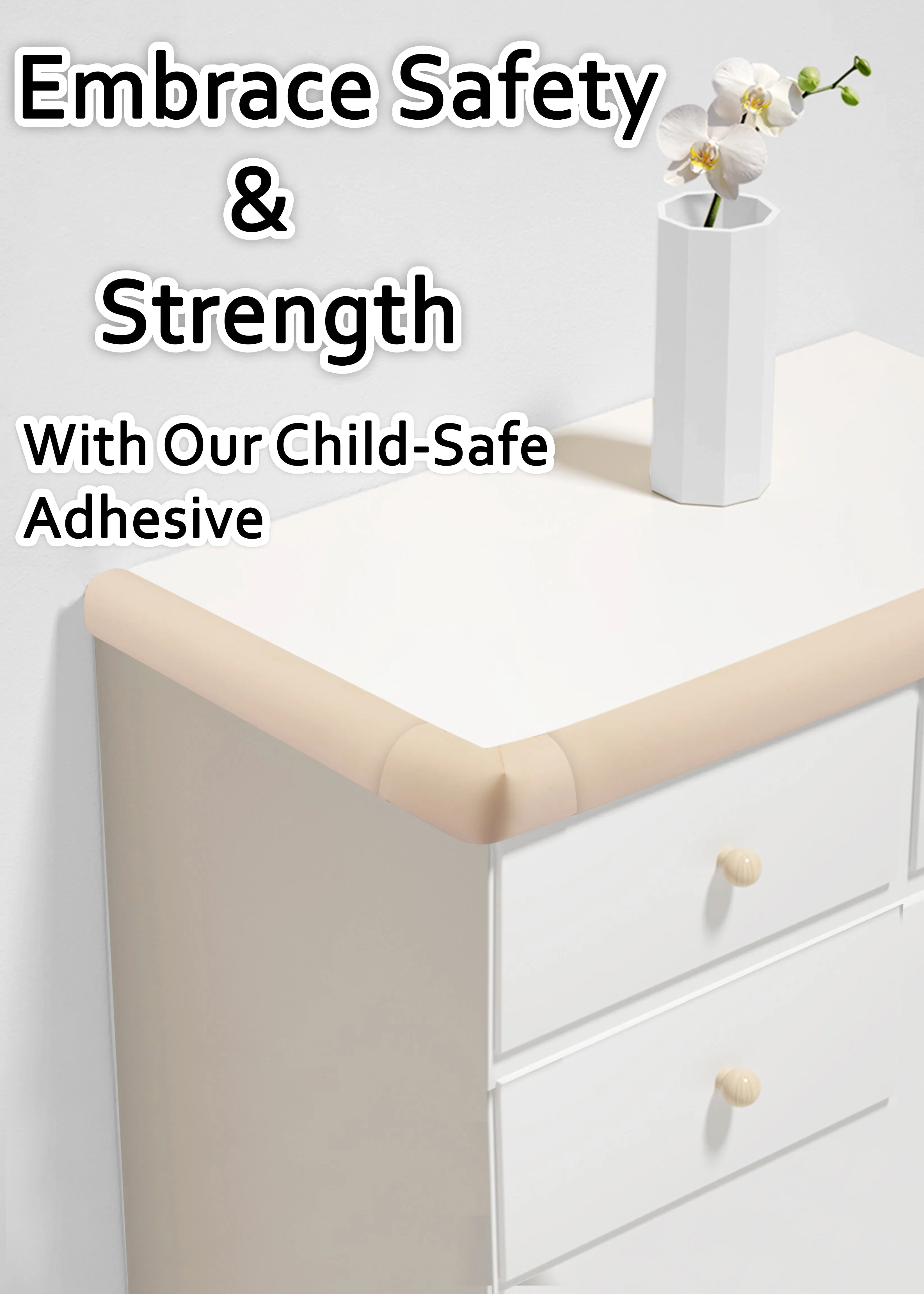 Kiddery Baby Proofing Kit | Edge Corner Guards | White