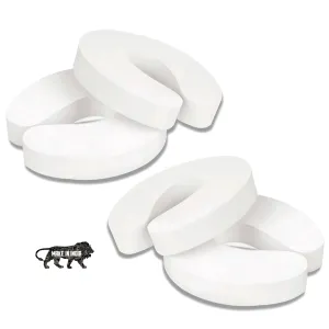 KidDough Baby Proofing Finger Pinch Door Guard for Kids Safety- 4 White C-Shape