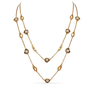 Kiva Blossoms & Pods Two Layer Silver Necklace
