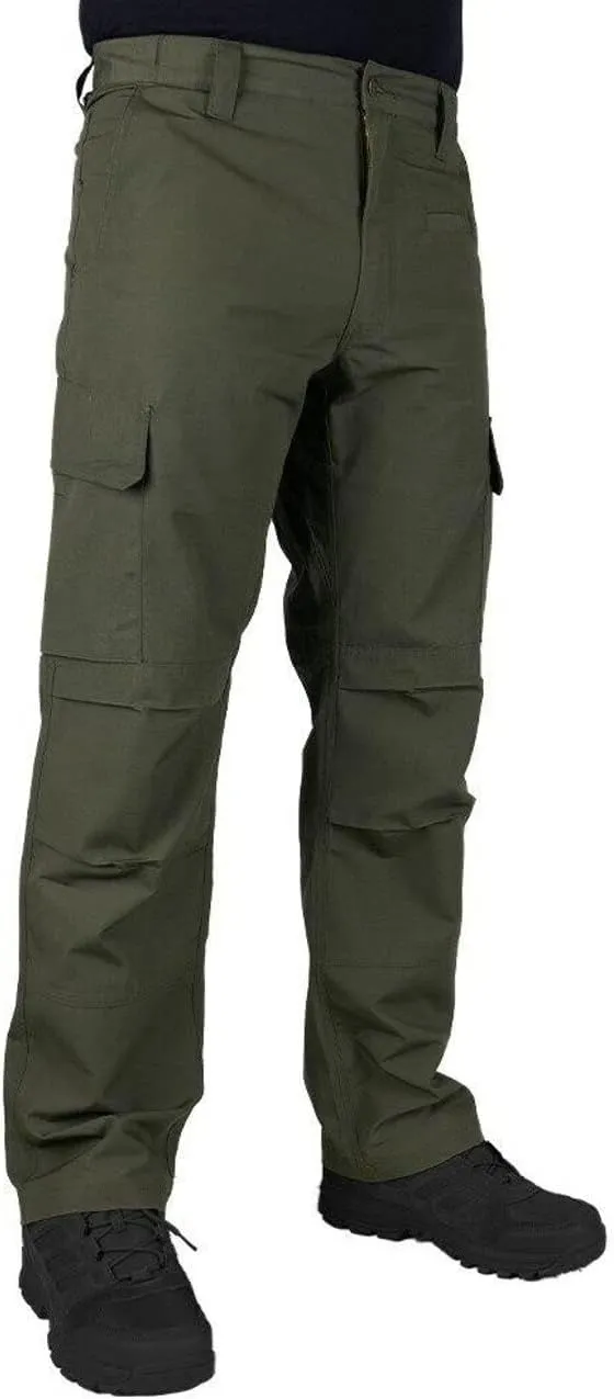 LAPG Men's Urban Ops Tactical Pants, Gusseted Crotch Cargo Pants, Ripstop Work Pants, Water & Stain Resistant Pants for Men