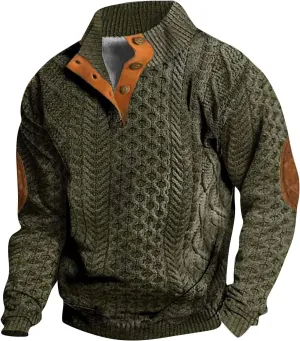 LCMTWX Long Sleeve Sweatshirts Collar Button Sweatshirt 1/4 Top Button Long Sleeve Jacket Outdoor Fashion Sweater Henry