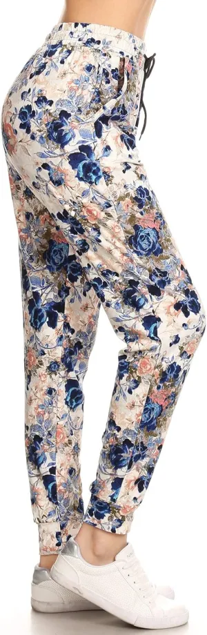 Leggings Depot Women's Jogger Track Cuff Sweatpants with Pockets for Yoga, Workout