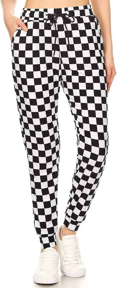 Leggings Depot Women's Jogger Track Cuff Sweatpants with Pockets for Yoga, Workout