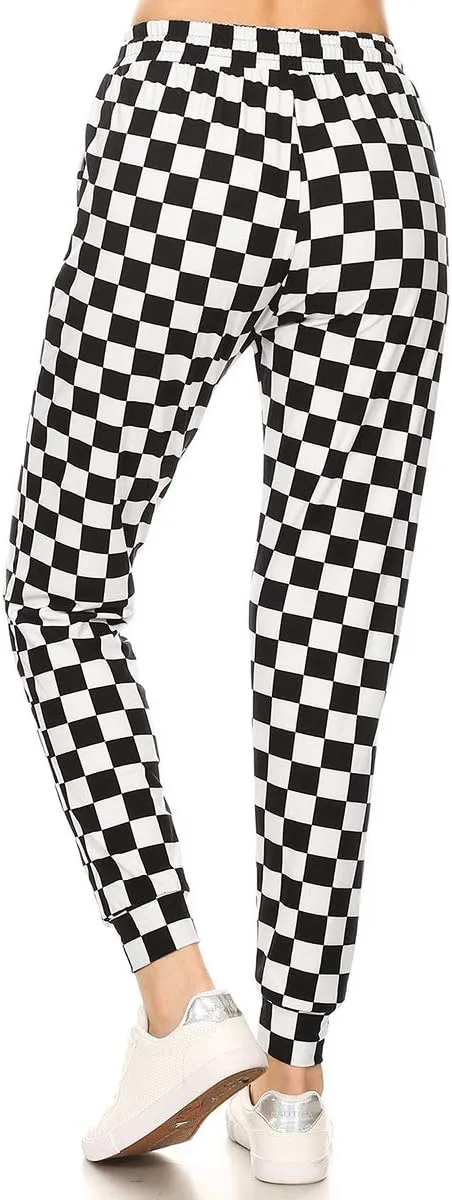 Leggings Depot Women's Jogger Track Cuff Sweatpants with Pockets for Yoga, Workout
