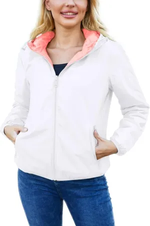 Lightweight Jacket Women Trench Coat with Hood Waterproof Insulated Windbreaker Packable Puffer Jacket