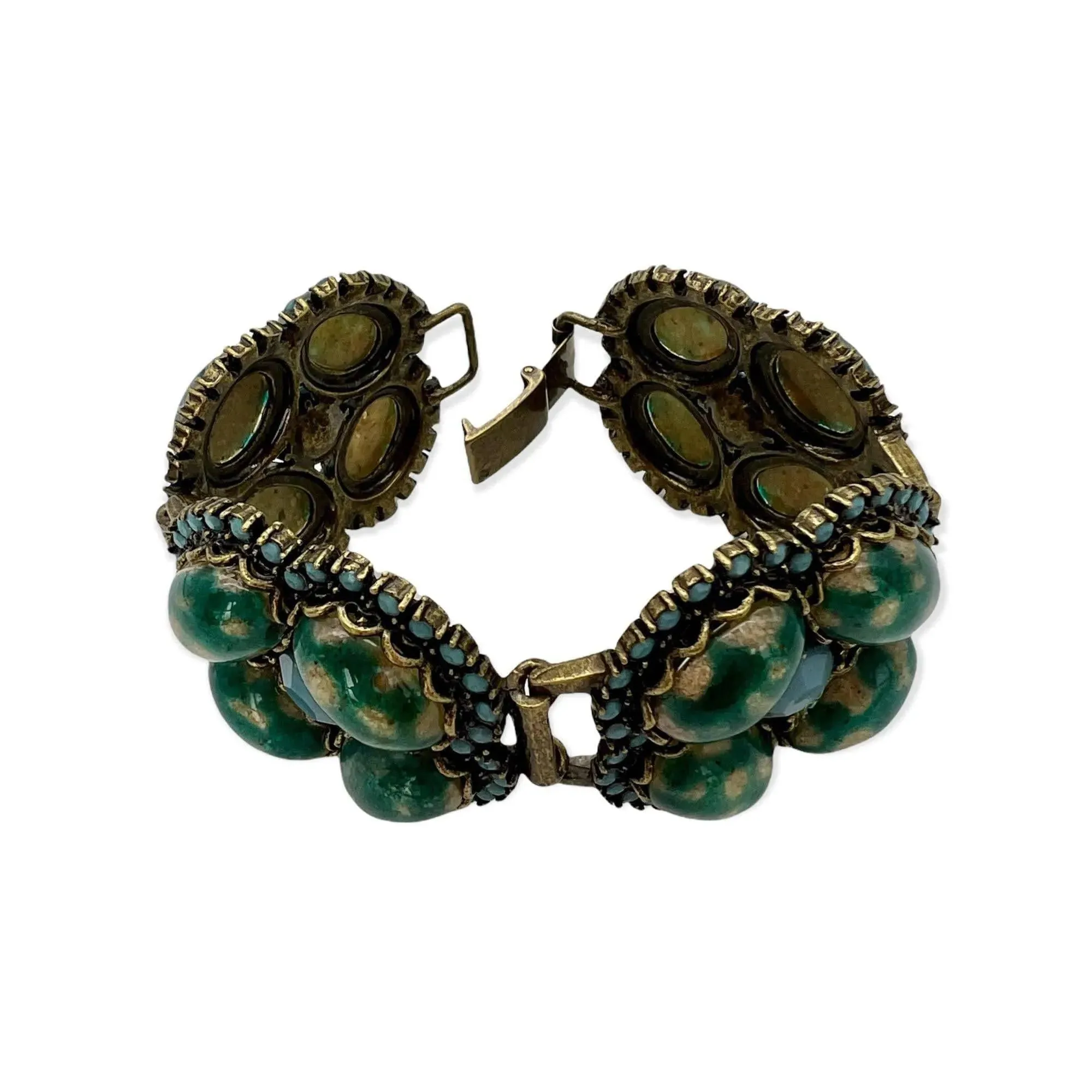 Link Bracelet Cabochon Accent