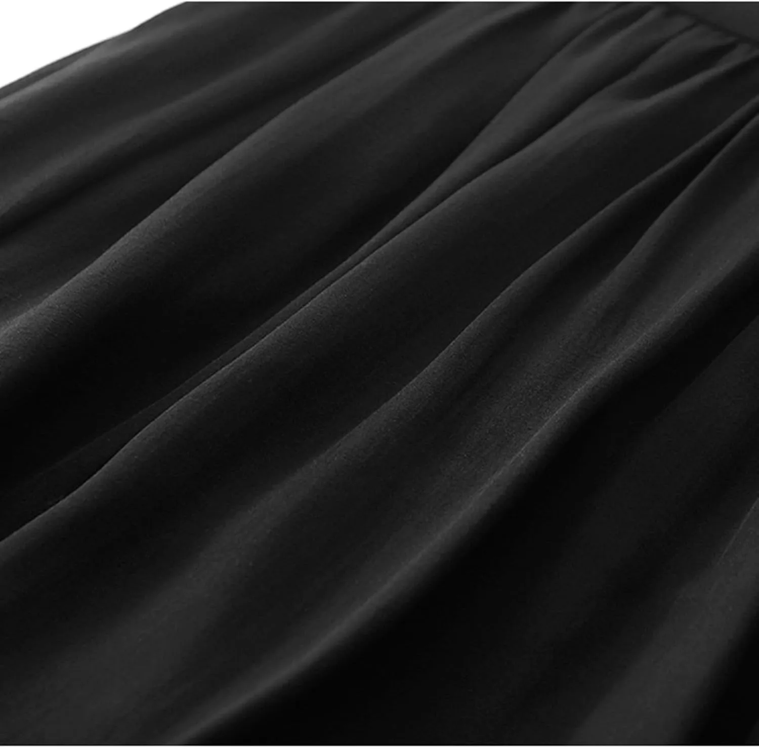 Long Skirts for Women Cozy Elastic Waist Linen Skirt Solid Color Flowy Swing Layered Skirts Pleated Tulle Skirt