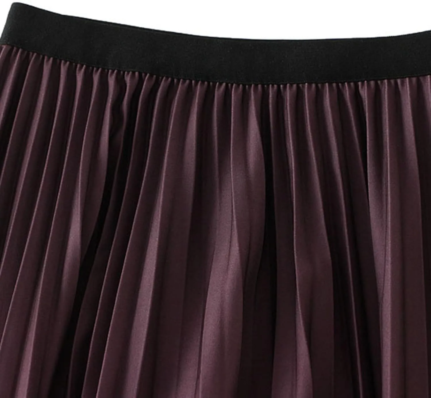 Long Skirts for Women High Waisted Slim Gradient Pleated A Line Skirt Polka Dot Print Midi Skirts for Parties