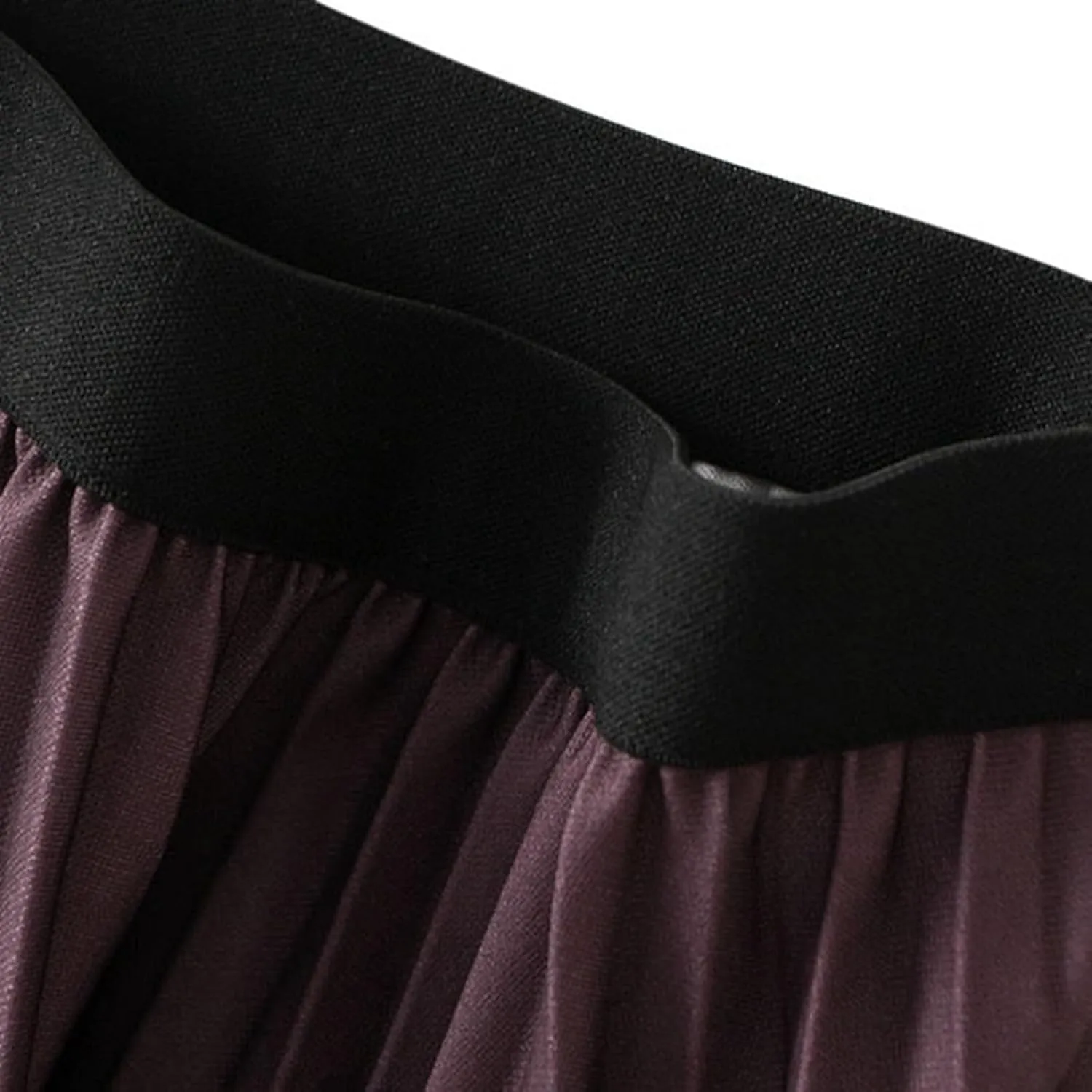 Long Skirts for Women High Waisted Slim Gradient Pleated A Line Skirt Polka Dot Print Midi Skirts for Parties