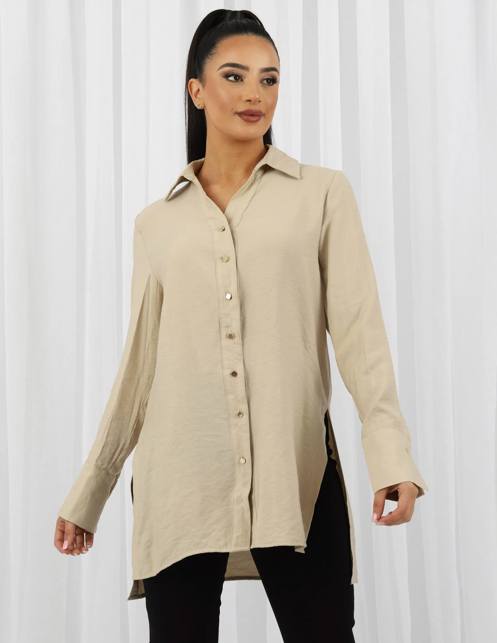 Lydia Lightweight Split Shirt