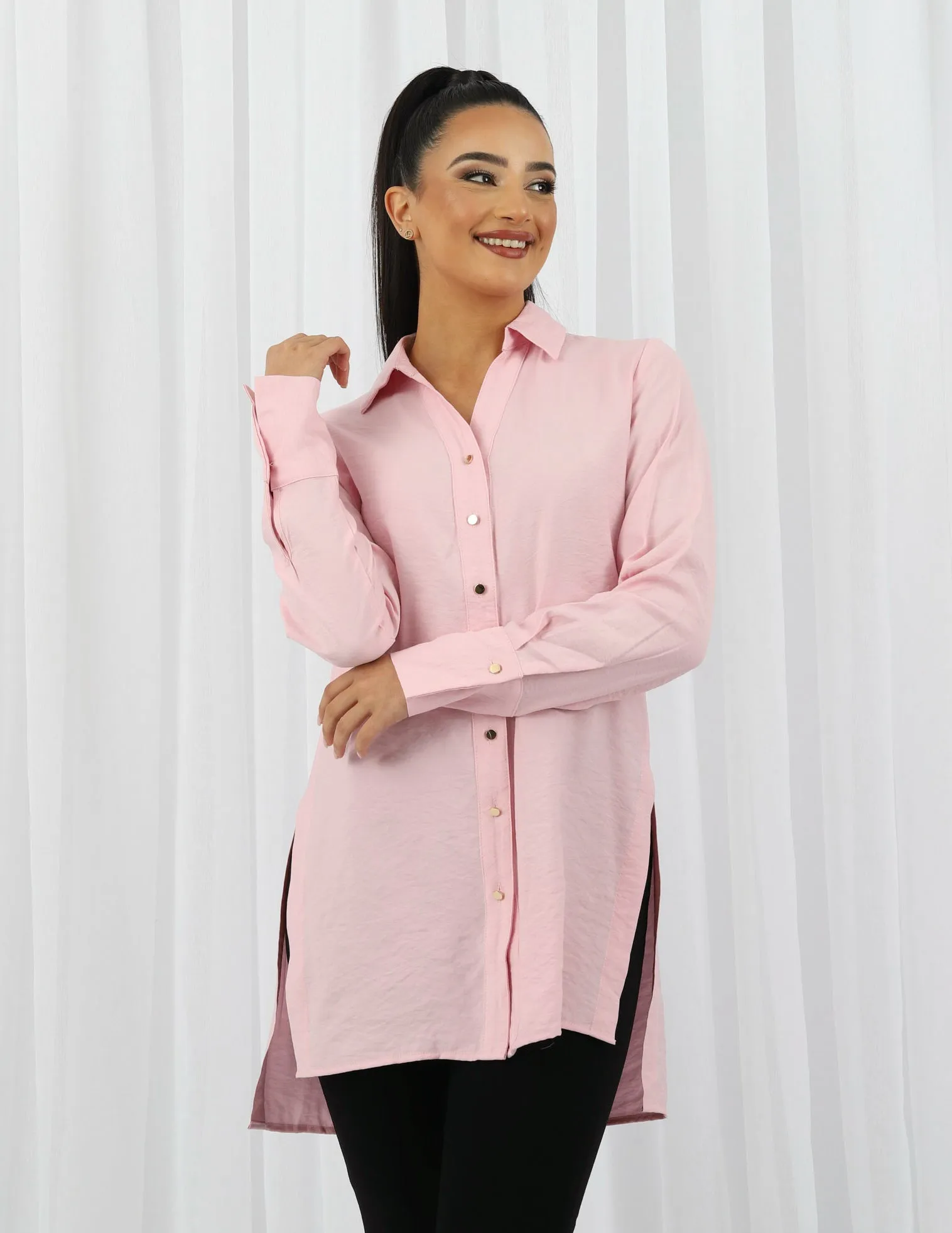 Lydia Lightweight Split Shirt