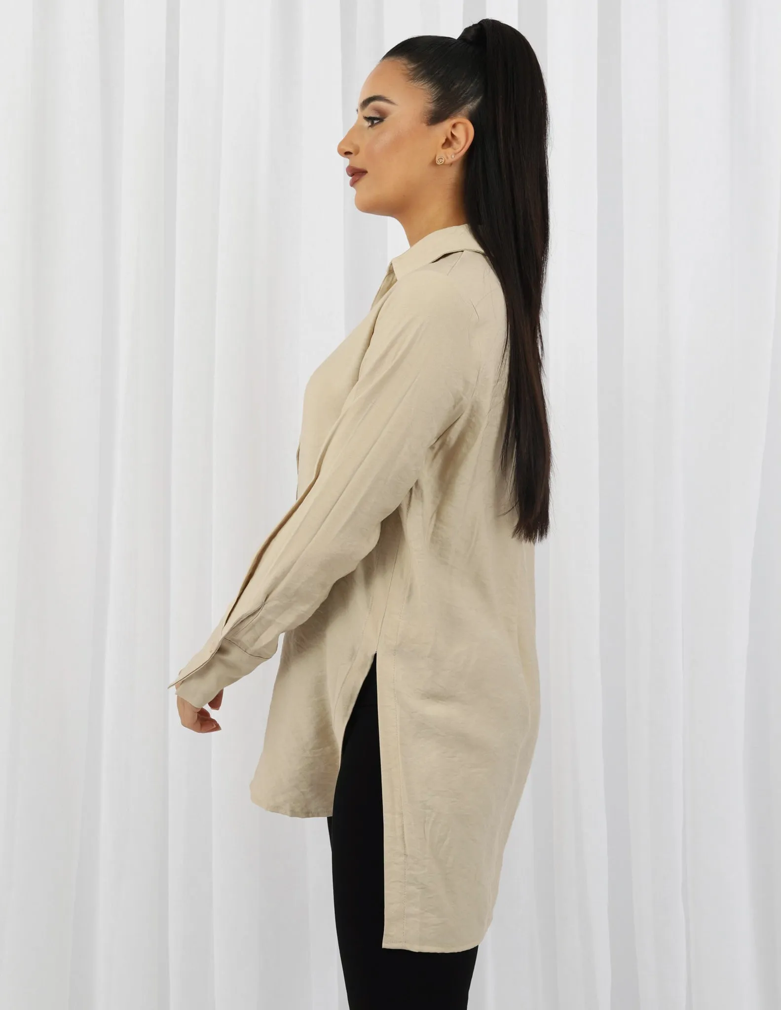 Lydia Lightweight Split Shirt