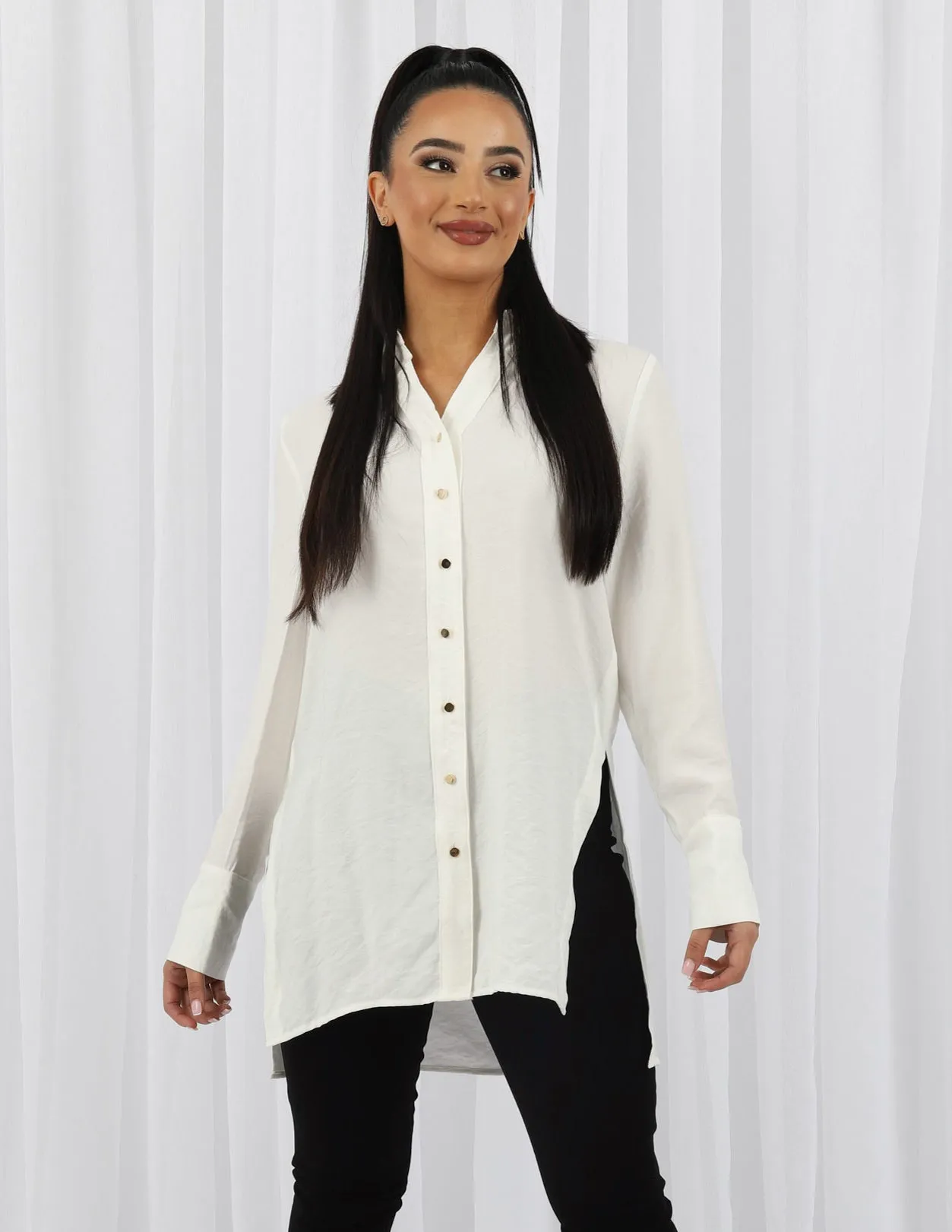 Lydia Lightweight Split Shirt