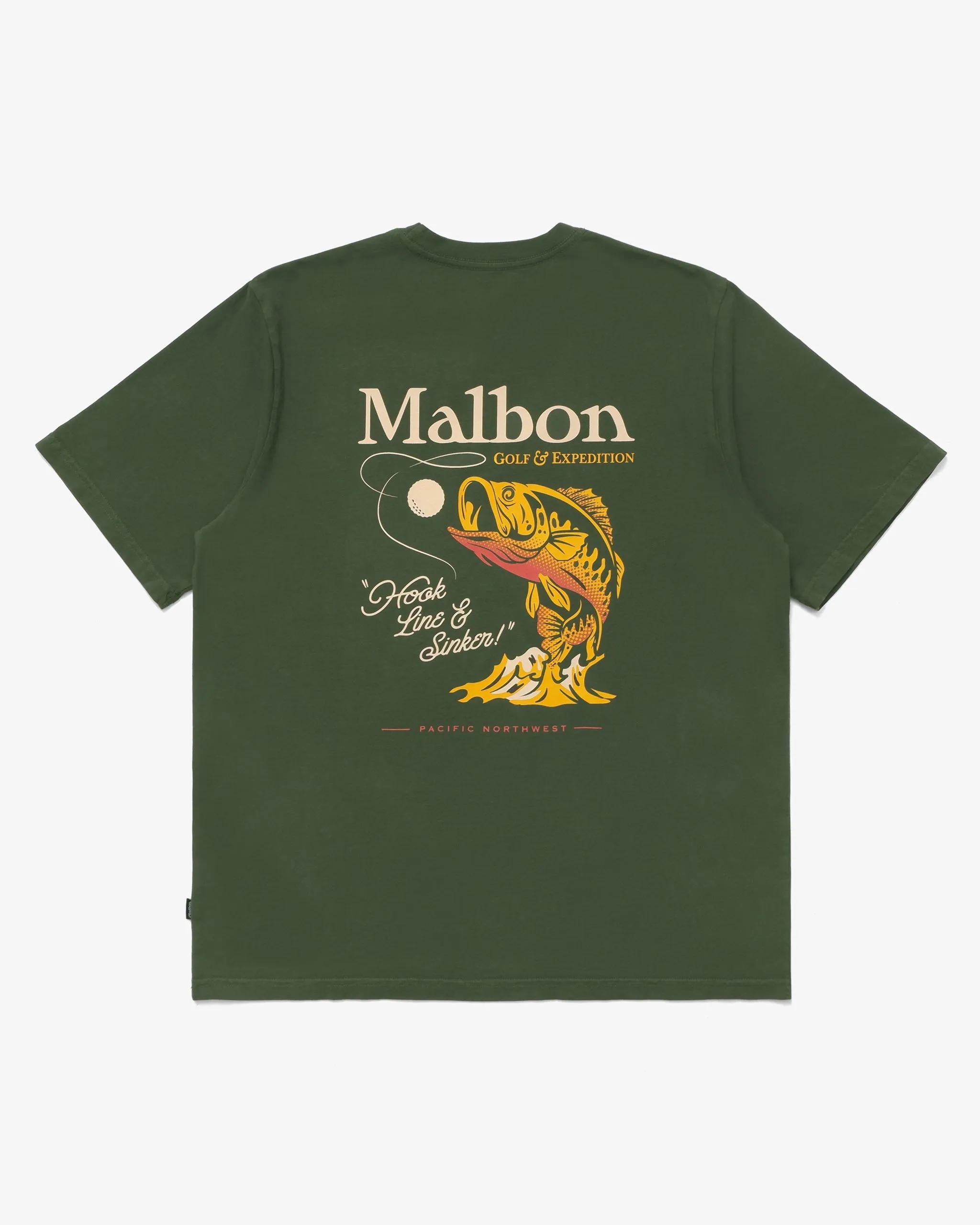 Malbon Golf Sinker T-Shirt - FOREST