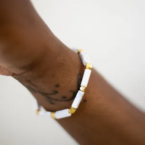 Marble   Gold Stretch Bracelet