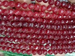 Maroon Circular Agate Stones