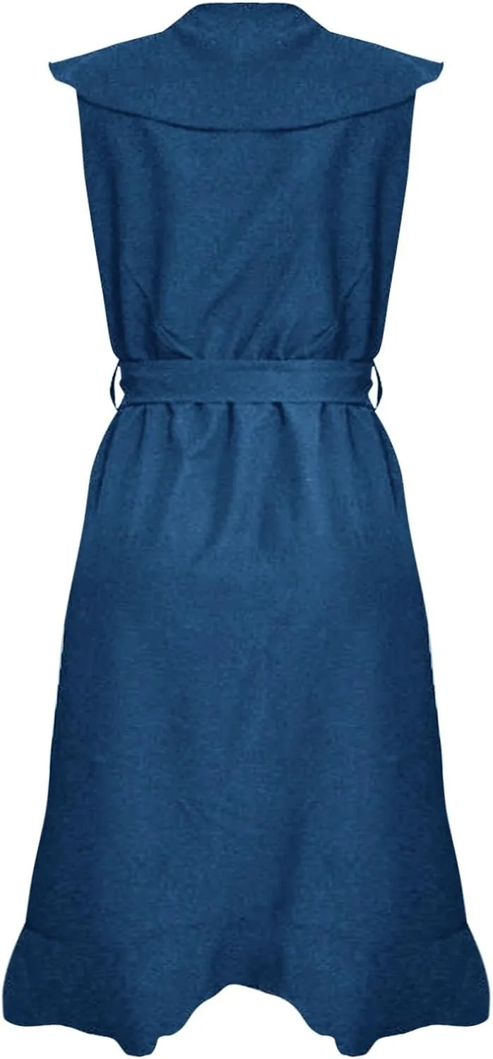 Maxi Dresses for Women 2025 Summer Deep V Neck Ruffle Hem Flowy Beach Sundress Elegant Wrap Formal Wedding Guest Dress