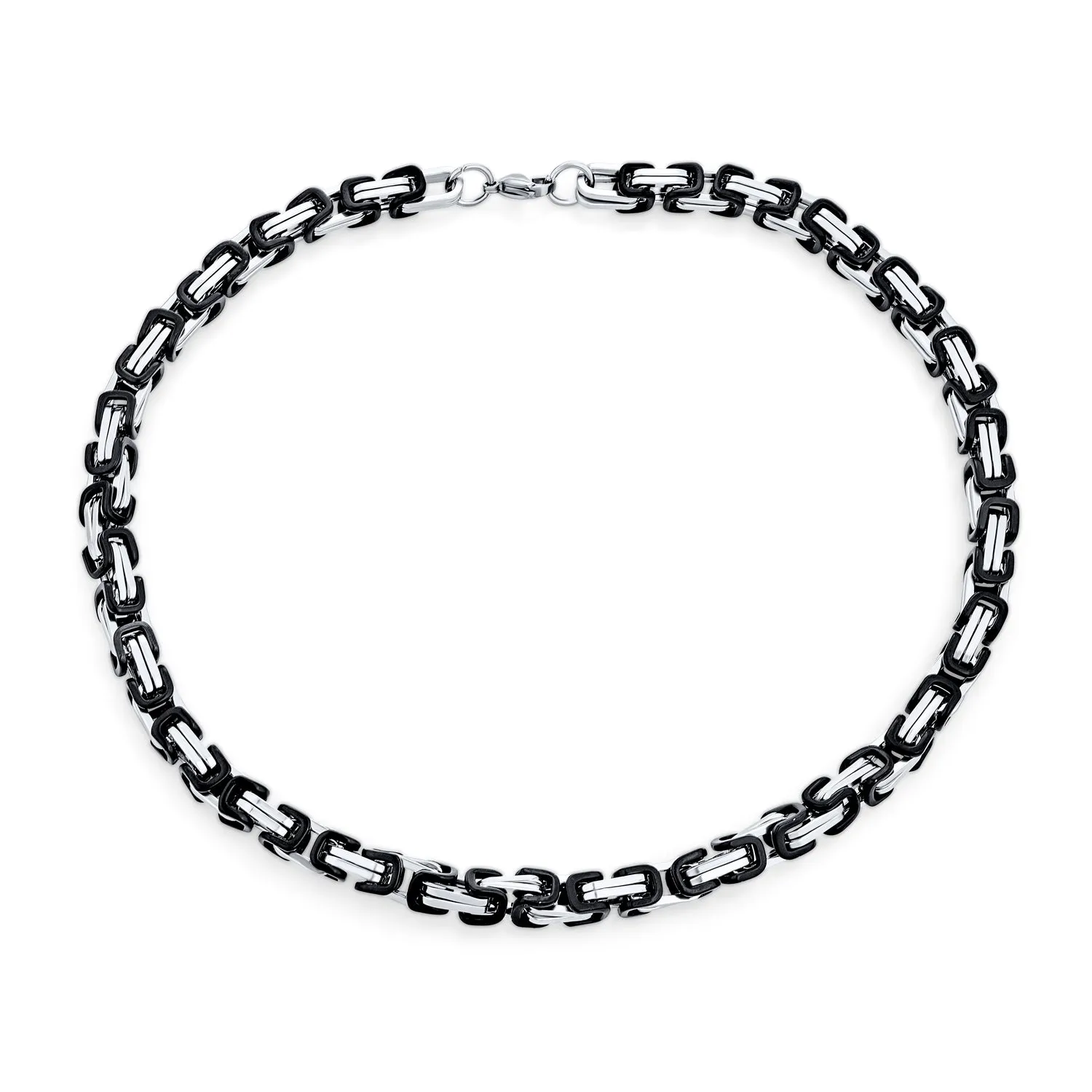 Mechanic Byzantine Punk Rocker Jewelry Set Urban Biker Necklace & Bracelet