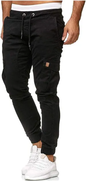 Mens Cargo Pants Big and Tall Chino Work Pants for Men Baggy Sweatpants Mens Pants Expandable Waist Relaxed fit