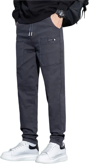 Mens Cargo Pants High Stretch Work Pant Multi-Pocket Comfy Fit Tapered Chinos Jeans Relaxed Fit Stretch Casual Pant