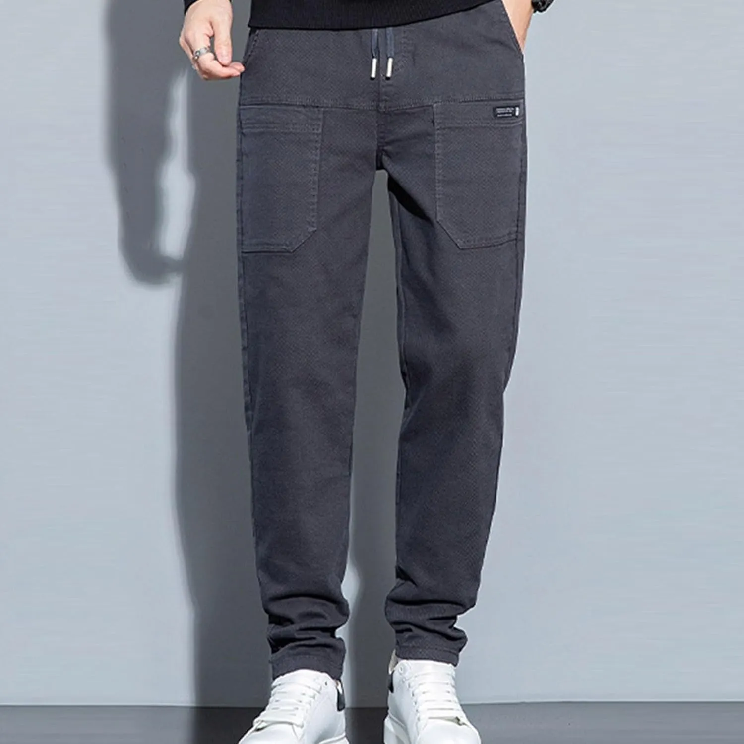 Mens Cargo Pants High Stretch Work Pant Multi-Pocket Comfy Fit Tapered Chinos Jeans Relaxed Fit Stretch Casual Pant