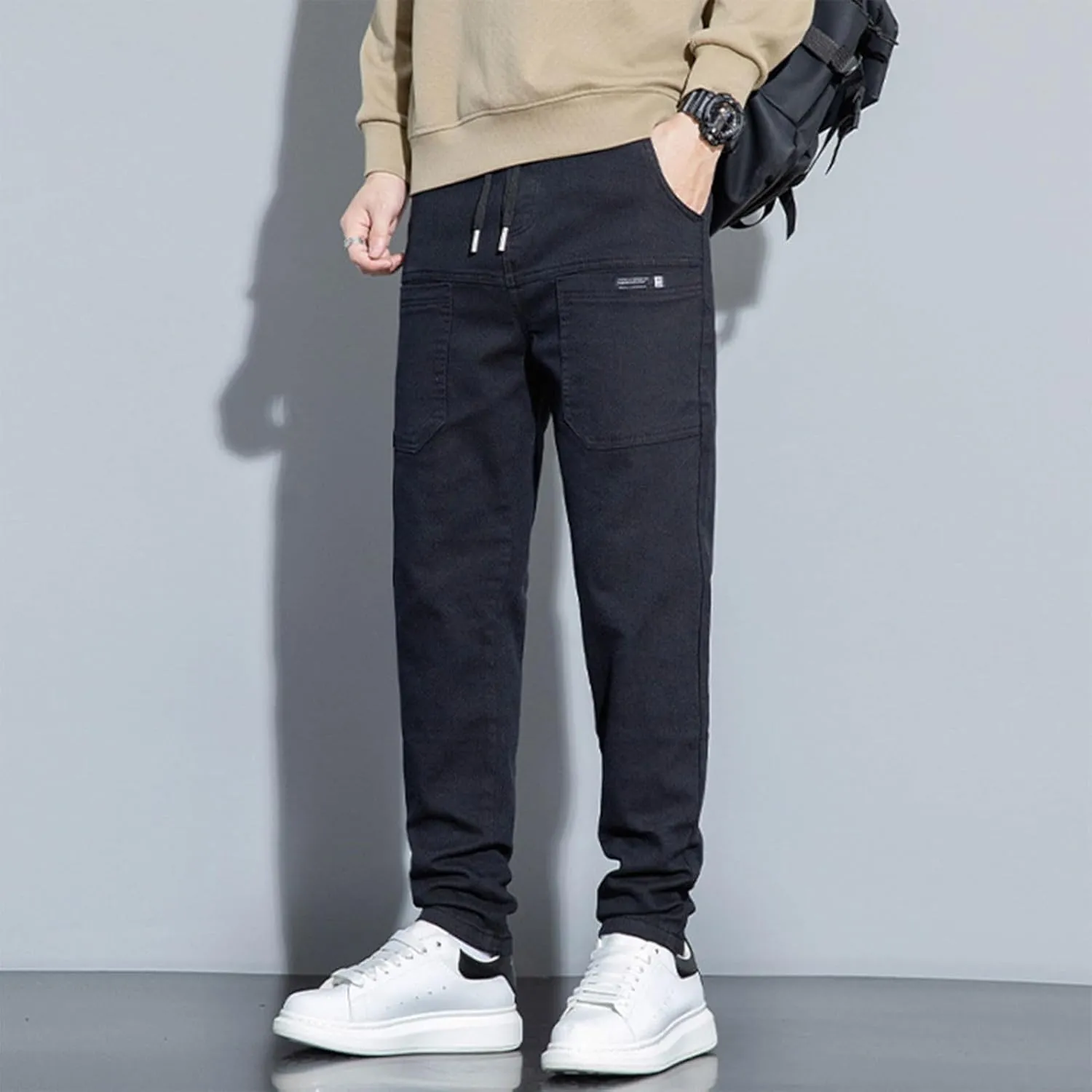 Mens Cargo Pants Relaxed Slim Fit Tapered Chinos Pant Mencomfy - High Stretch Multi-Pocket Durable Cargo Pants