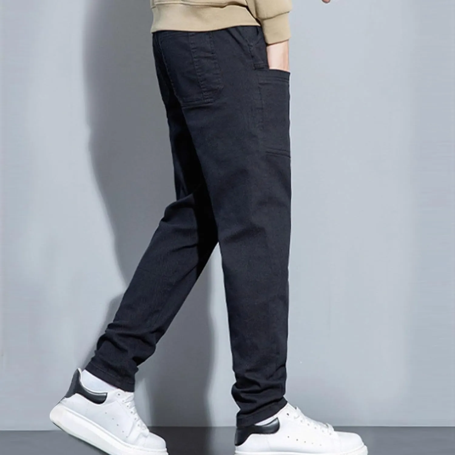 Mens Cargo Pants Relaxed Slim Fit Tapered Chinos Pant Mencomfy - High Stretch Multi-Pocket Durable Cargo Pants