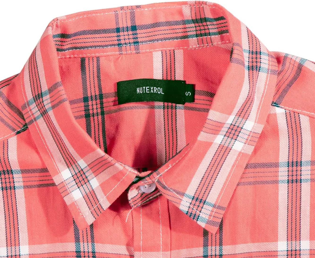 Mens Casual Regular Fit Short Sleeve Plaid Shirts