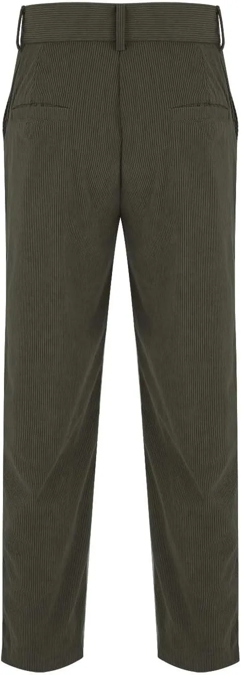 Mens Corduroy Dress Pants Straight Leg Flat Front Casual Chino Pants Fashion Low Rise Relaxed Fit Slacks with Pockets