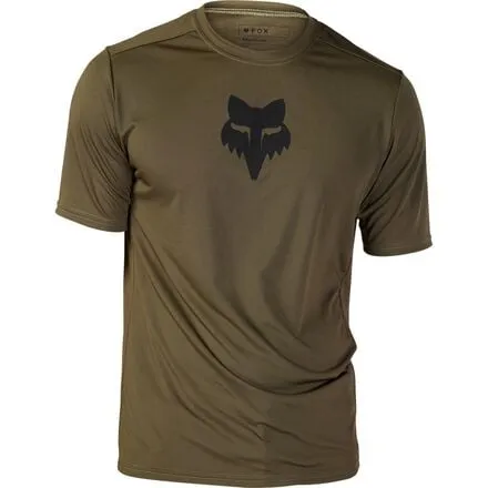 Men's Fox Racing Short Sleeve Ranger Jersey Olive Green Lab Head