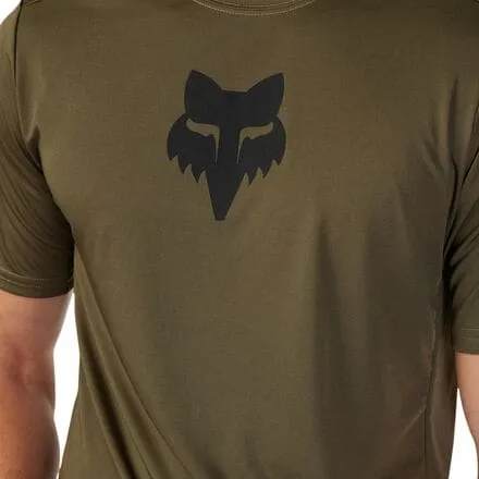 Men's Fox Racing Short Sleeve Ranger Jersey Olive Green Lab Head