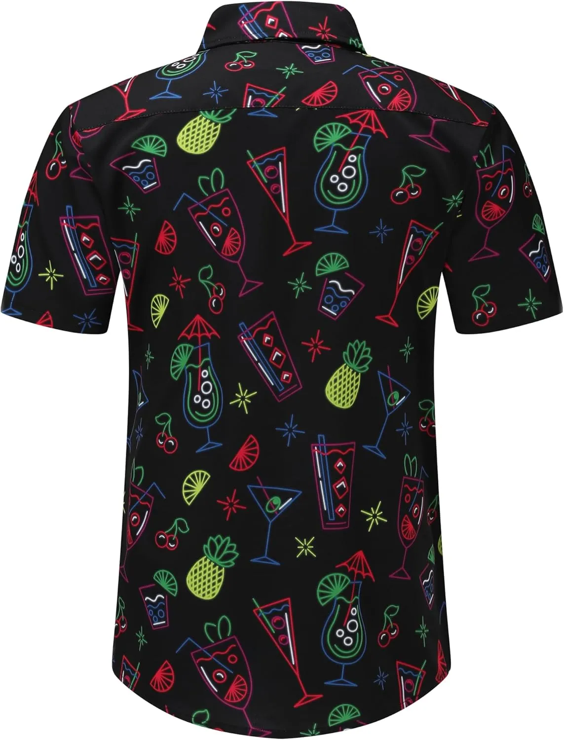 Mens Hawaiian Shirts Short Sleeve Casual Button Down Shirt